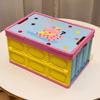 Cartoon Folding Storage Box Cat Pattern Stackable Crate Portable Storage Box  Trunk