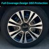 15inch Petal Style Hub Cap Cover for Iron Rim Wheel Cover Set of 4 Steel Wheel Cover Replacement Hubcap for R15 Tire