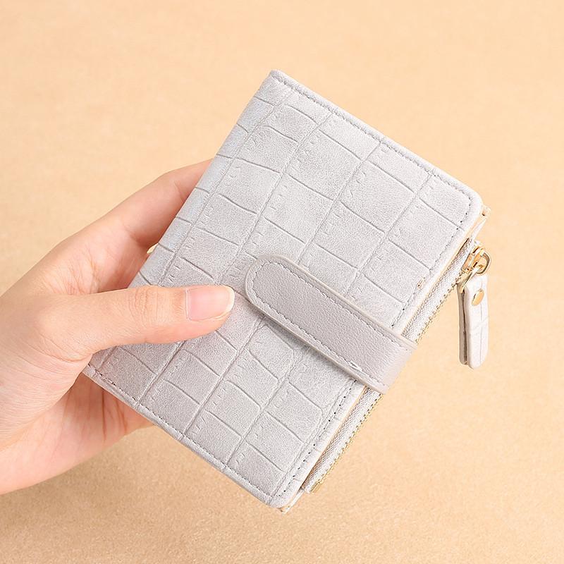 IELGY Ladies Short Two-fold Wallet Korean Version Coin Purse
