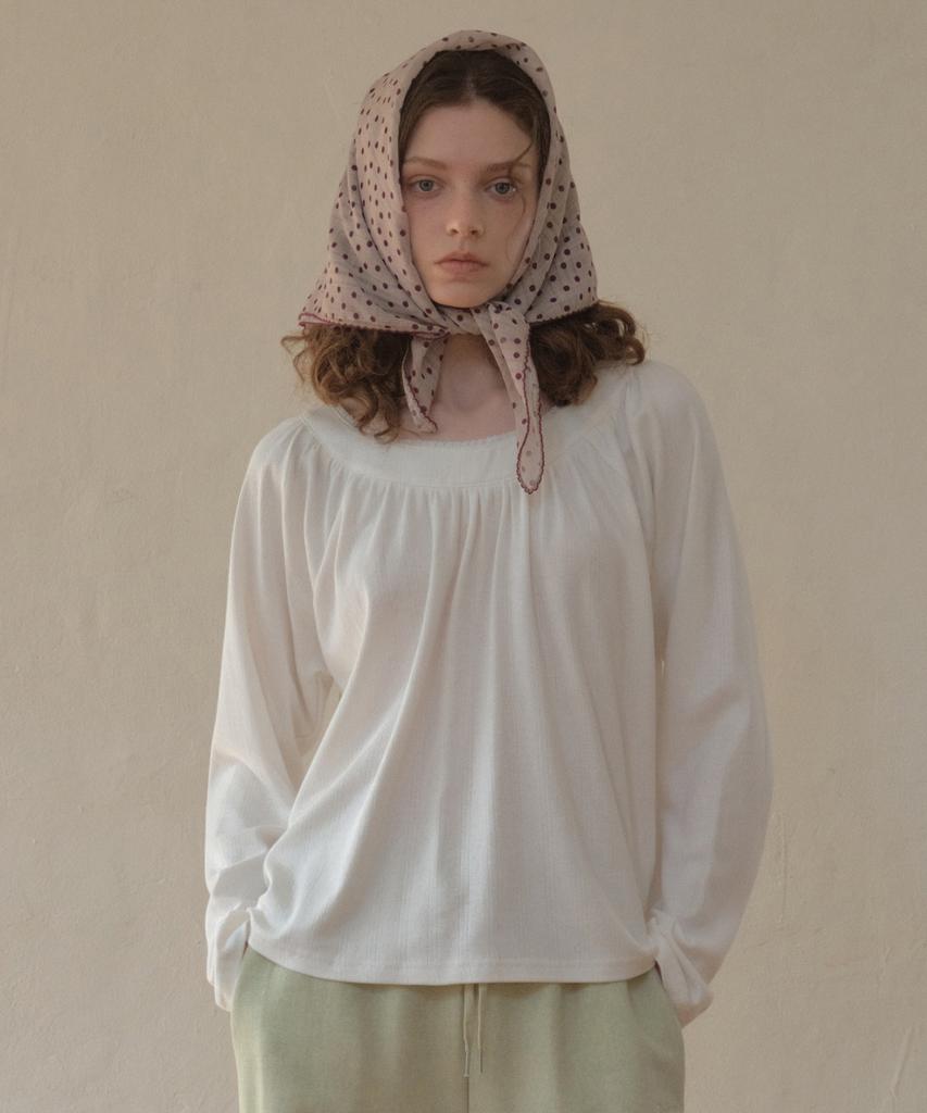Aueonoseuteljia Lace Eyelet Raglan T-Shirt_Ivory(O26Tp04)