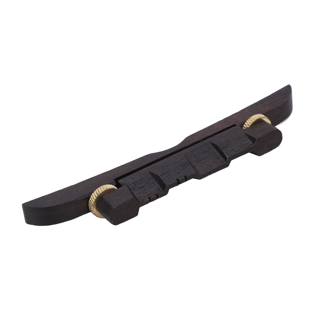 Ebony Wood Mandolin Lower Bridge Adjustable String Bridge String Instrument Accessories