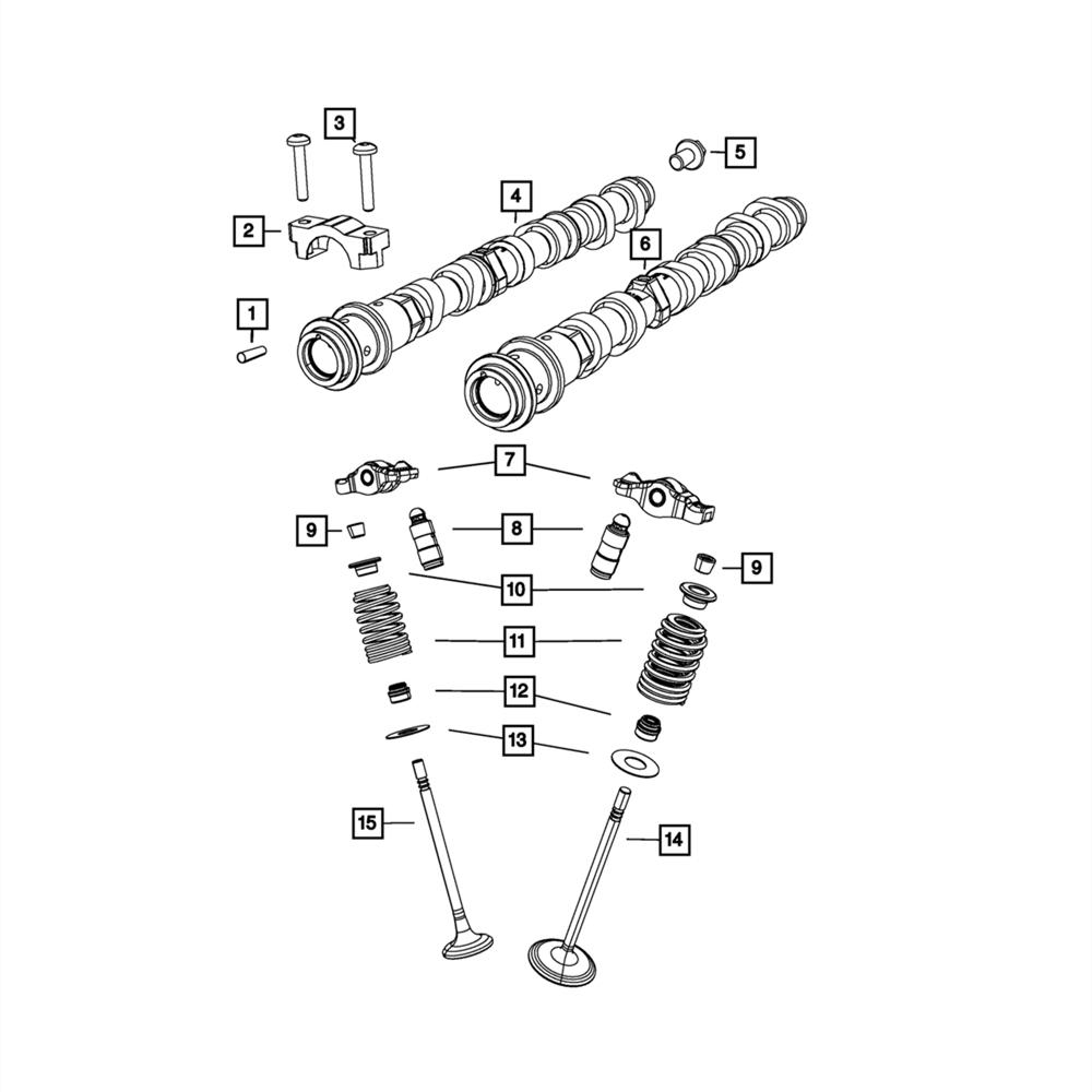 2Pcs 6 Lobe Recessed Head Bolt Mounting Right Cylinder Head 6509455AA