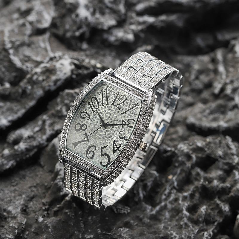 Hot Sale Digital Full Diamond Large Dial Ladies Watch Women's Watch Quartz Watch Ladies Watch Manufacturer
