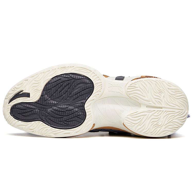 New Anta GH2 Wear Resistant Slip Resistant Low Top Performance Basketball Shoes Men's Taupe 112131103-9