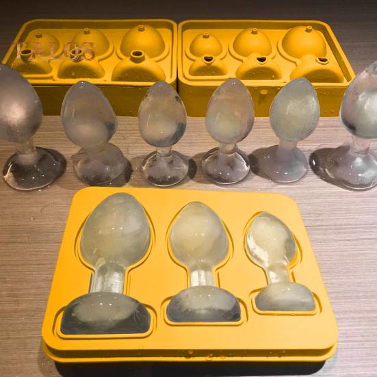 Eiswürfelform aus Silikon, neuartige Form, Eiswürfelbereiter, Streichgeschenk für Erwachsene, Partyzubehör für Whisky, Cocktails, Getränke, Brandy, Saft