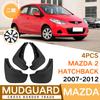 Mud Flaps For  Mazda 2 Hatchback 2007-2012 MudFlaps Front Rear Fender Car