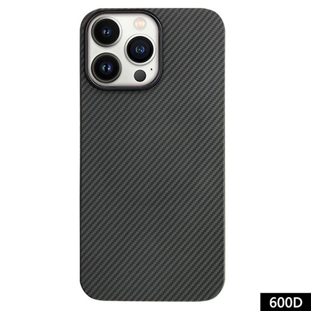 

HALLOSW For iPhone 15 Pro Max Magnetic Case Aramid Fiber 600D Fine Texture Ultra Thin Phone Cover A