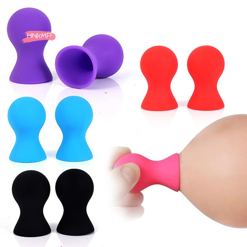 2Pcs Nipple Sucker Set G Spot Nipple Pump with Suction Cup Breast Massager Clitoris Stimulator Soft Sex Toys for Women