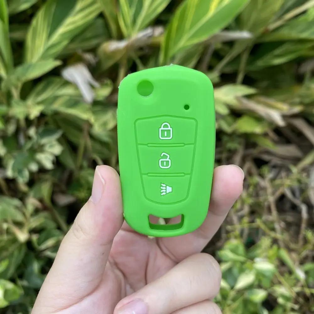 3 Buttons Silicone Car Fob Key Case Cover Skin Protector Rubber Shell for Great Wall Haval Hover H1 H3 H5 H6 Flip Key Chain set