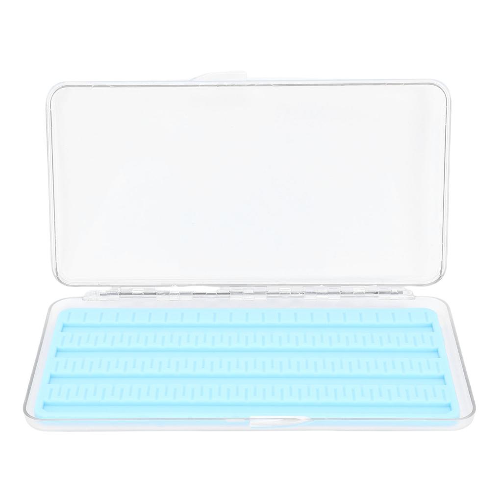 Fliegenfischerbox Magnetverschluss Easy Grip Klarsichtdeckel Einschichtige Fliegenbox mit Silikonpad L
