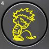 Waterproof Sticker Car Funny Naughty Boy Pees Car Rear Windshield Door Tank Lid Sticker Decal