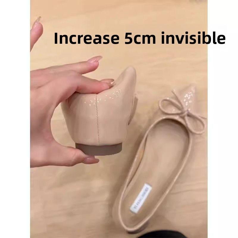 Womens French Style Flat Shoes With Bow Detail For Daily Office And Casual Wear