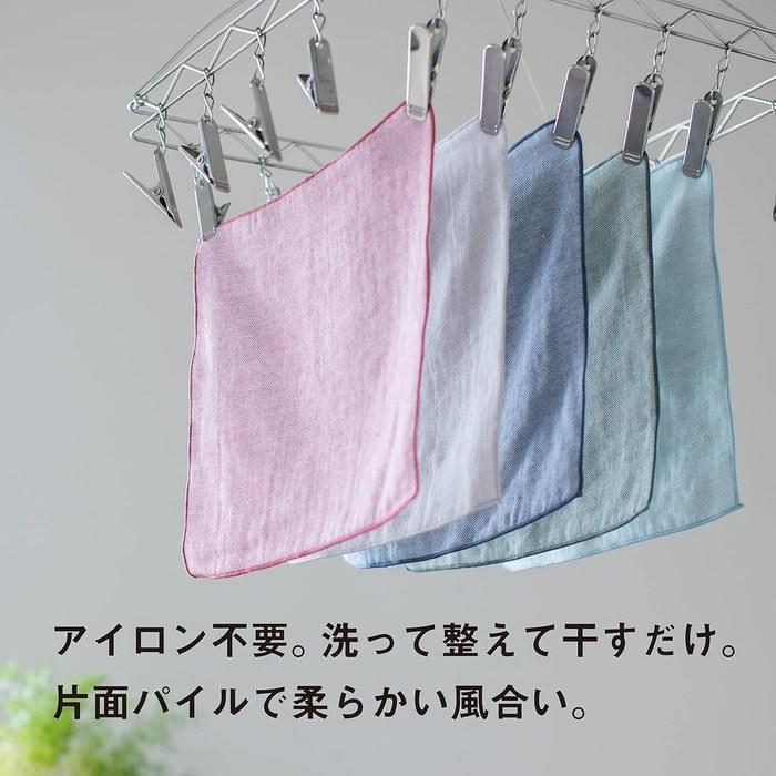 Top Factory Imabari Imabari Towel Handkerchiefs 25cm x 25cm Cotton Set (10-Pack: Black, Dark Blue, Wine, Green, Brown, Light Gray, Light