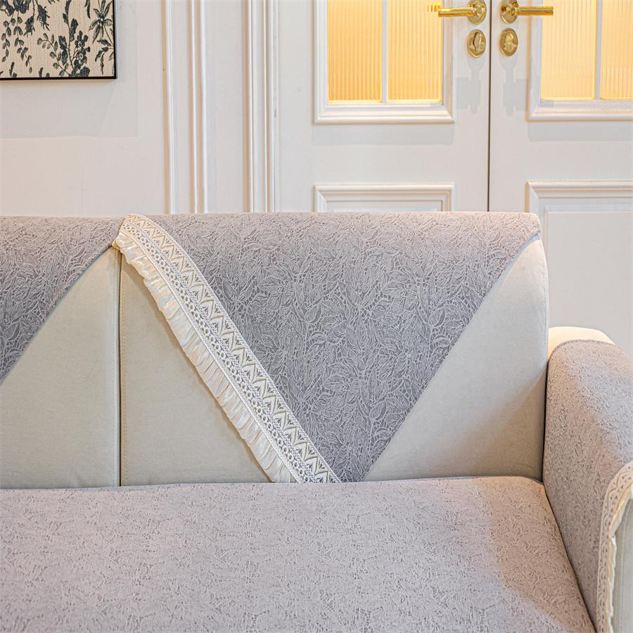Light Luxury High-end Sofa Cushion All Seasons Universal  New Non-slip Leather Sofa Cushion Cover