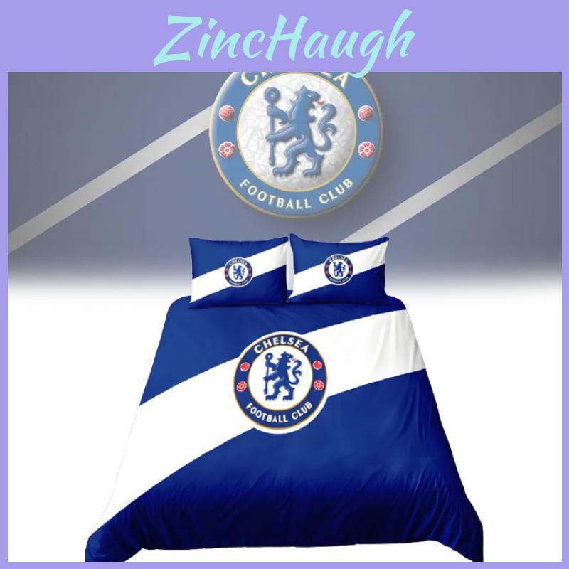 Chelsea Football Fan Gift Duvet Cover Set With Soft Polyester For Double Bed Bedroom Decor