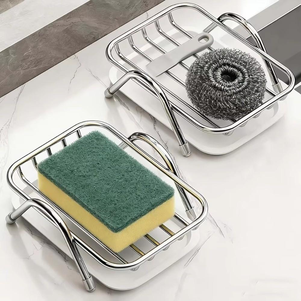 with Tray Stainless Steel Soap Rack Self Draining Bathroom Storage Rack New Soap Tray Bathroom Use