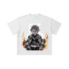 260 GSM Double Yarn 32 Count 100% Cotton Demon Slayer V116 Tanjiro Print Unisex Heavy Cotton T Shirt