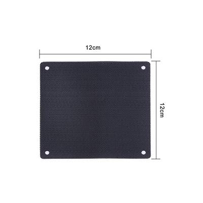 120mm Dust Filter Computer Fan Filter Cooler PVC Black Dustproof Case Cover Computer Mesh 10 Packs with 40 Pieces of Screws
