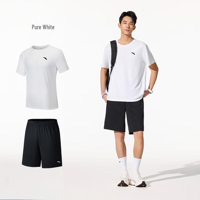 Anta Men s Quick-Dry Short Sleeve & Shorts Sportswear Set 180/XL