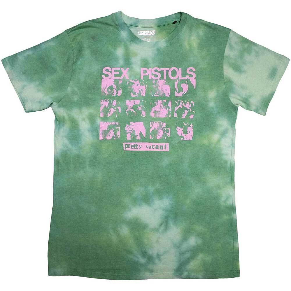 The Sex Pistols Unisex T-Shirt: Pretty Vacant (Dye-Wash) (Small) S