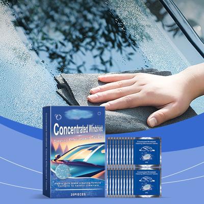 Car Oil Film Cleaning Effervescent Tablets Car Window Rainproof And Waterproof Cleaning Car Glass Anti-fog Cleaning Tablets