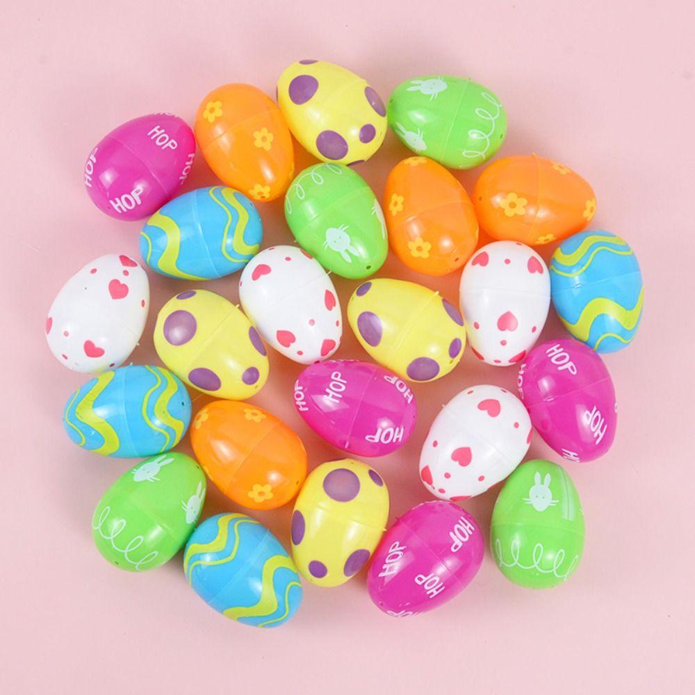 Painting Colourful Easter Egg DIY Educational Toys Fillable Easter Egg Plastic Assorted Eggs