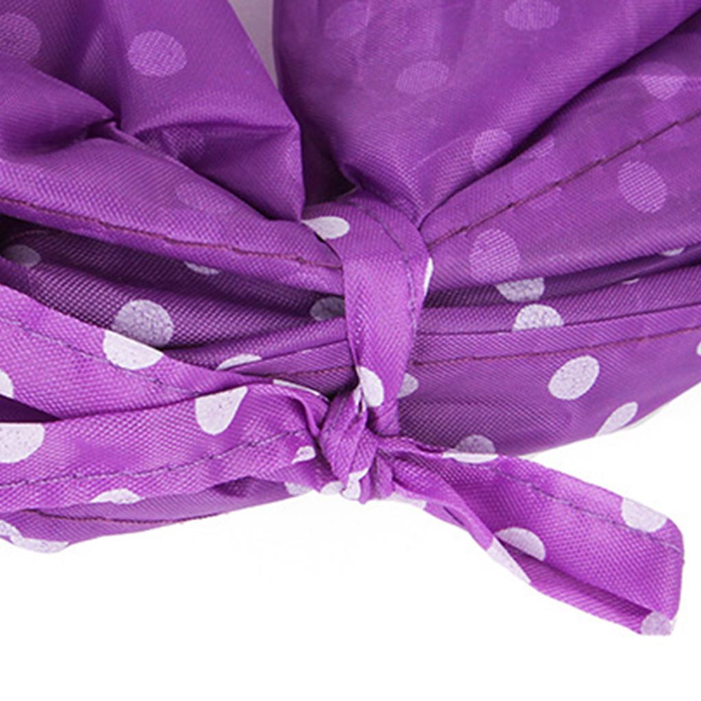 Cat Tunnel Toy Collapsible Interactive Safe Dot Pattern Hideout Kitten Tube Toy for Puppy Purple