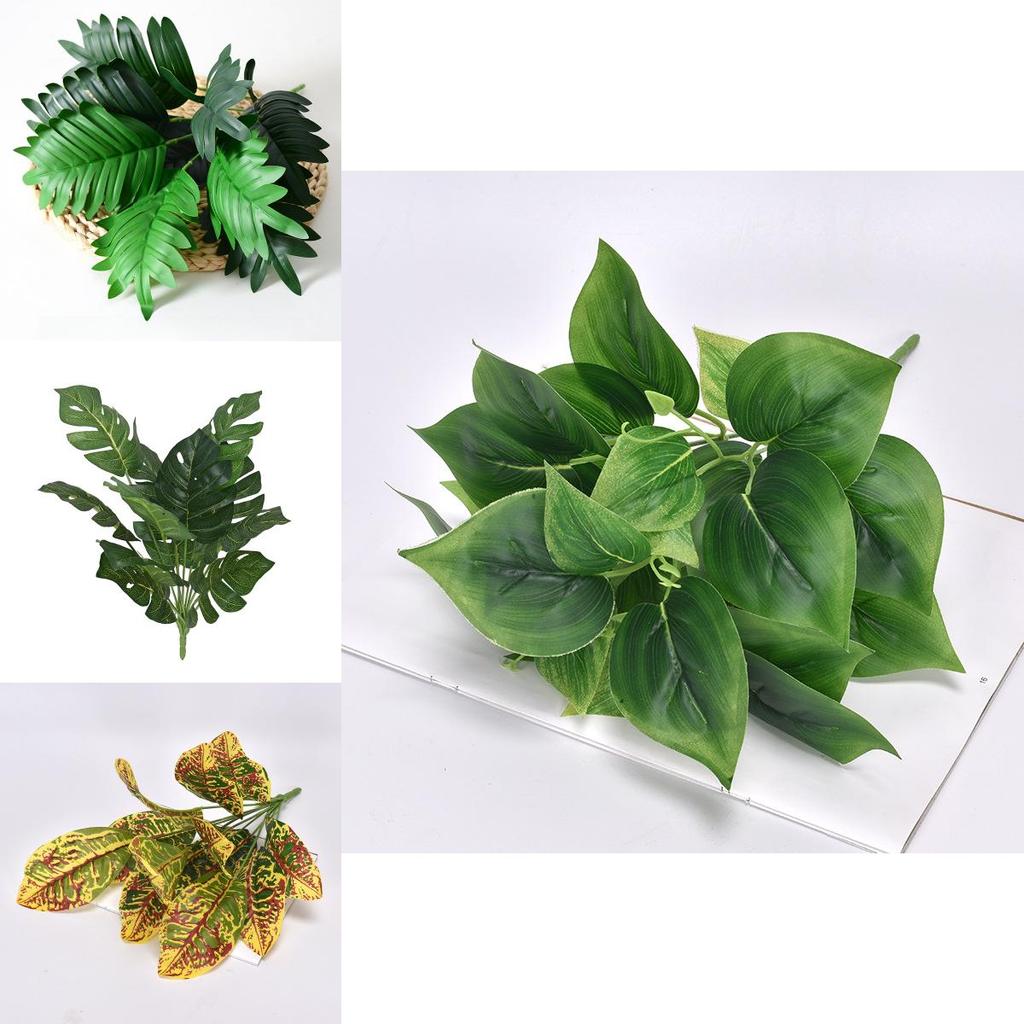 Plant Wall Synthetic Green Plants With Leaf Variety For Outdoor Events And Photography Props