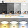 LED Ceiling Light with Remote Control,Dimmable 24 W 3-Color Ceiling Light with Dim Night Light 1800k Warm,Round Flush LED Ceiling Lights (White)