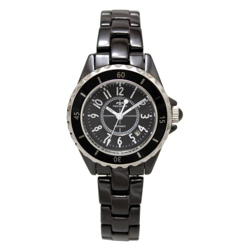 

Technos Women s Date Ceramic Watch T9924TB, Black