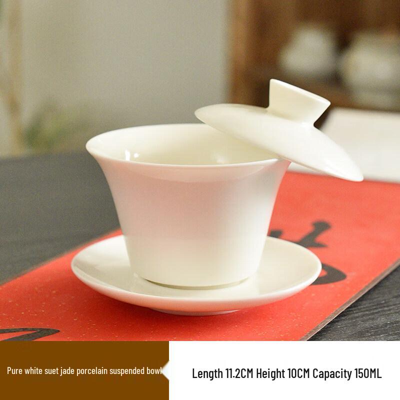 Blue and White Ceramic Gaiwan Teacup