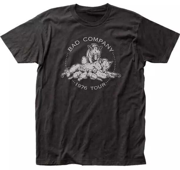 

Bad Company 1976 Tour Wolves Dogs Classic Rock Music Band T Shirt Unisex T-Shirt XXXXL