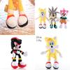 Adorable 28cm Sonic The Hedgehog Shadow Amy Rose Knuckle Tail Plush Toy For All Ages