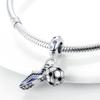 Sport Love Dangle Charm Fit Bracelet Necklace 925 Silver Skate Shoes Beads Pendant Silver 925 Original Jewelry