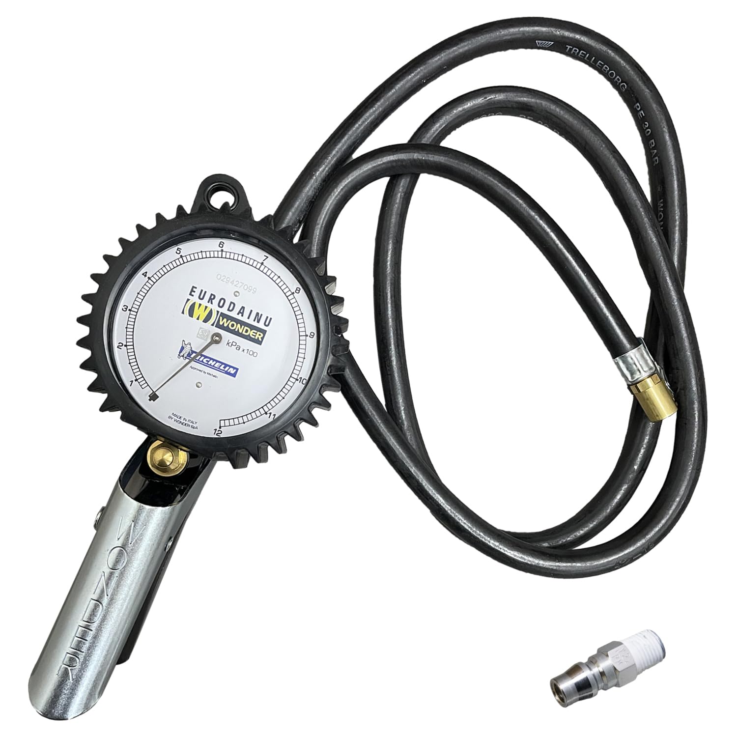 

манометр для комерційного використання, сумісний з подачею повітря та випуском повітря, зі шлангом та сумісний з автомобілями, простий в експлуатації, високоточне використання,