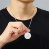  Saturn Key of Solomon Neckalace Stainless Steel Pentacle Statement Pendant Necklaces Retro Occult Amulet Jewelry for Men