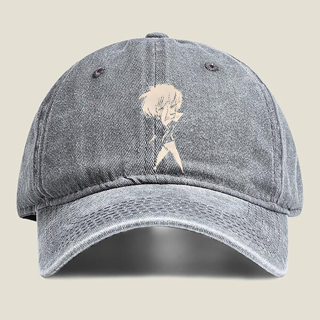 Anime Character Silhouette Fashion Washed Baseball Cap Hat Outdoor Activities