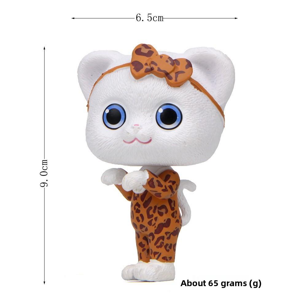 Lucky Leopard Cat Print Pvc Animal Decor For Travel Festive Presentations Gift