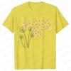 Dandelion Axolotl Flower T-shirt for Women Fashion Casual T-shirts Short Sleeve Axolotl Lover Women Tee Shirt Kawaii Clothing Shirts