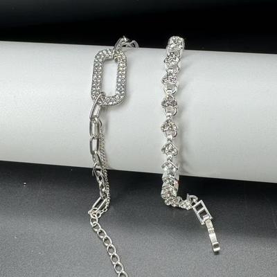 2-delige Mode Armband Set Hartvormige Armband Premium Zilveren Armband Feestcadeau Sieraden Verjaardagscadeau