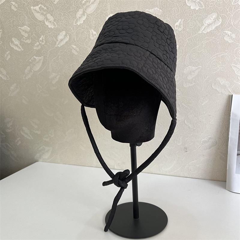 Autumn and Winter New Fashionable Washbasin Hat Front Long Rear Short Strap Versatile Warm Fisherman Hat