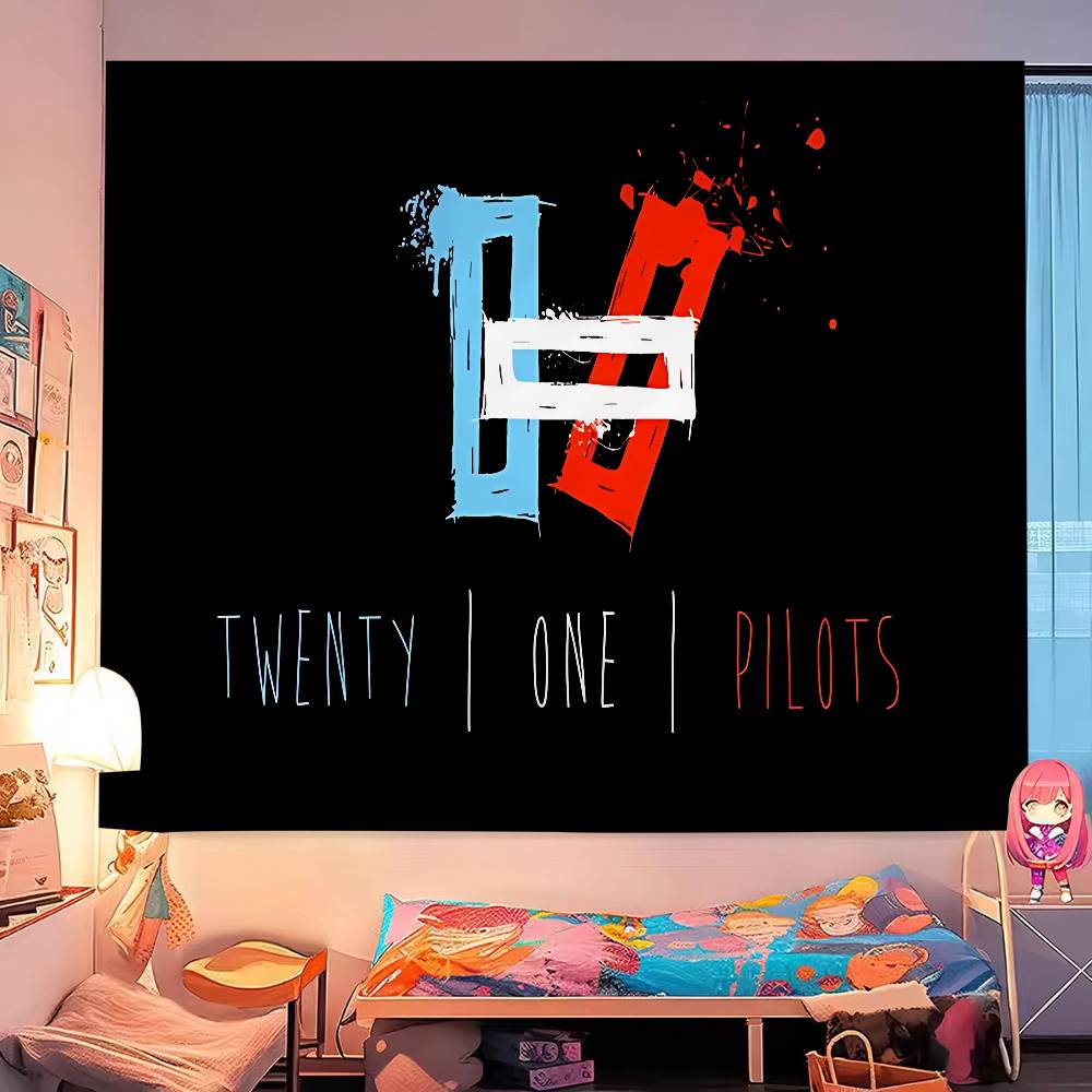 Twenty One Pilots Cartoon Tapestry Bohemian Wall Tapestries Mandala Home Decor