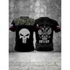 Summer Casual Printed Round Neck Short Sleeved Men's Outdoor T-shirt