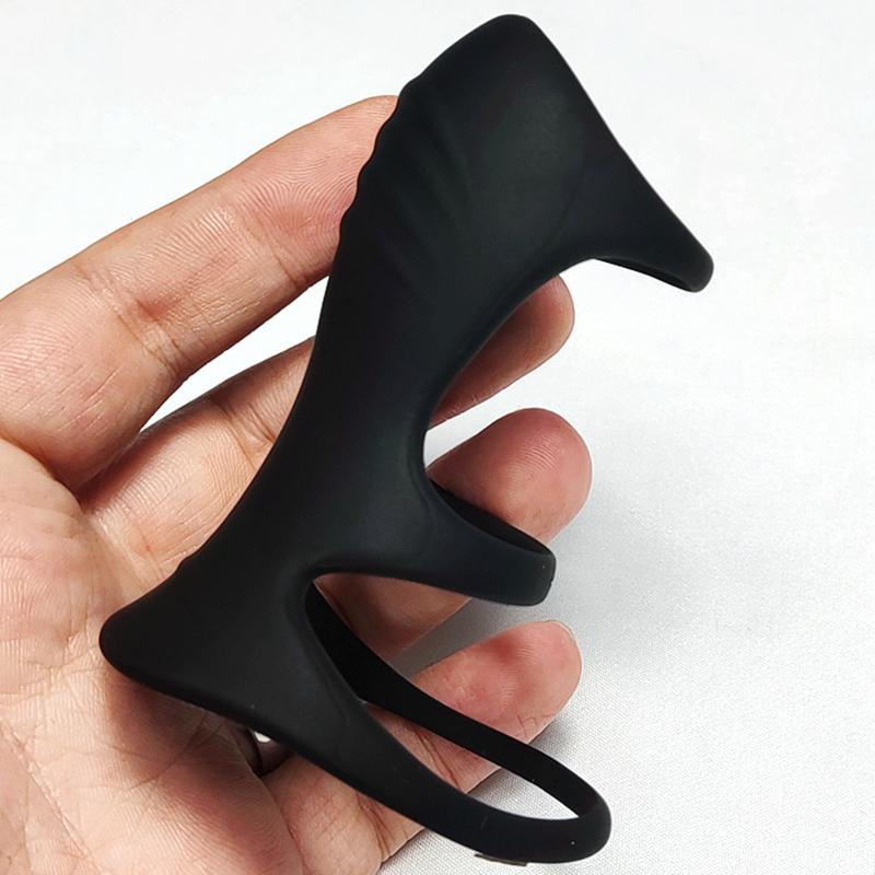 Anneau pénien en Silicone retarde l'éjaculation Super petite Cage de chasteté anneau de pénis réglable Scrotum Cockring jouet sexuel masculin pour hommes