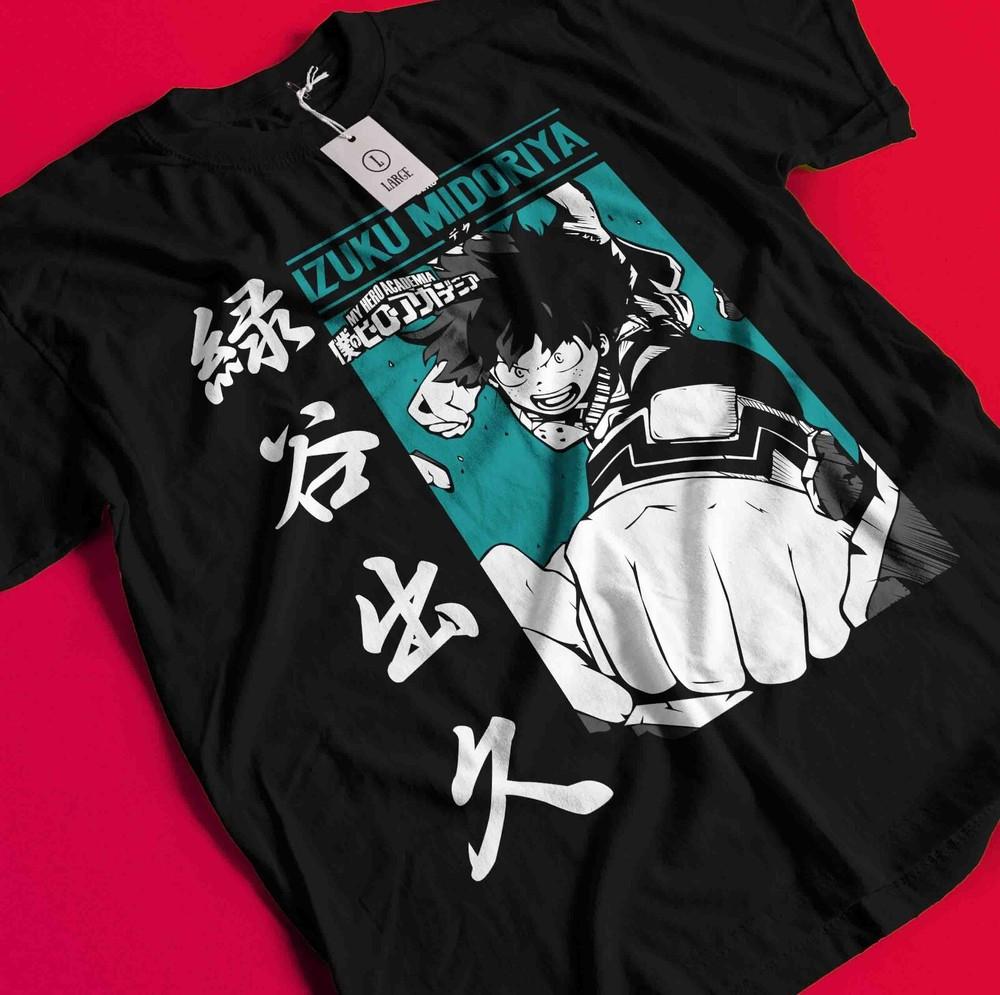 

Deku T-Shirt My Hero Academia Bakugo Katsuki Tee Anime Midoriya Dabi Shoto Shirt BB948 M