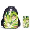 Ben10 Omnitrix Transformation Printing Two-Piece Set Elementary School Shoulder School Bag Large Capacity Grid Pencil Case Combination