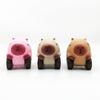 1 Stück Capybara Quetschspielzeug Capybara Fidget Spielzeug mit Rädern Kreatives Tragbares Entspannungsspielzeug Gemütliches Lustiges Knetspielzeug für Kinder Erwachsene