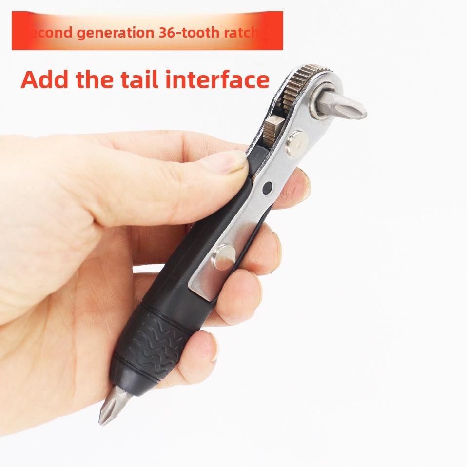 

Мини 36-зубчатая трещоточная отвертка Узкое маленькое пространство Зазор Операция обслуживания Набор насадок L-образный поворотный ключ