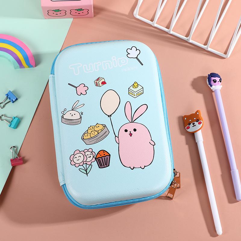 Cartoon Astronaut Large Capacity Pencil Case - Multi-purpose EVA Pencil Box for Kids