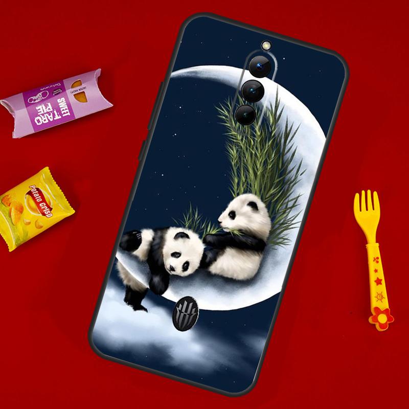 Cartoon Cute Panda Bear Case For ZTE Nubia Red Magic 10 Air 6 6S 7S For Red Magic 11 10 9 8 8S 9S 10S Pro Plus Cover